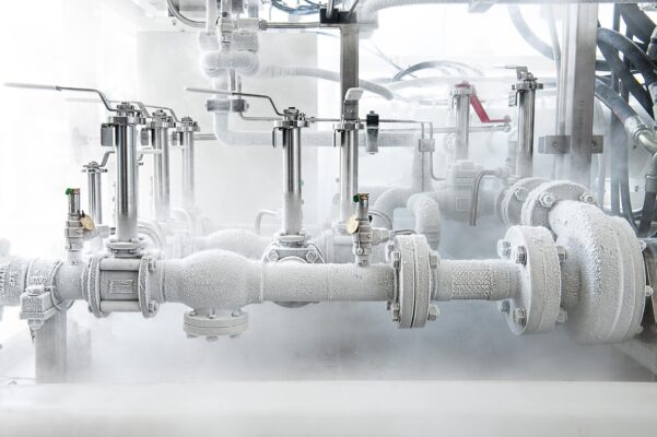 Hydra Rig Liquid Nitrogen Boost Pump frozen