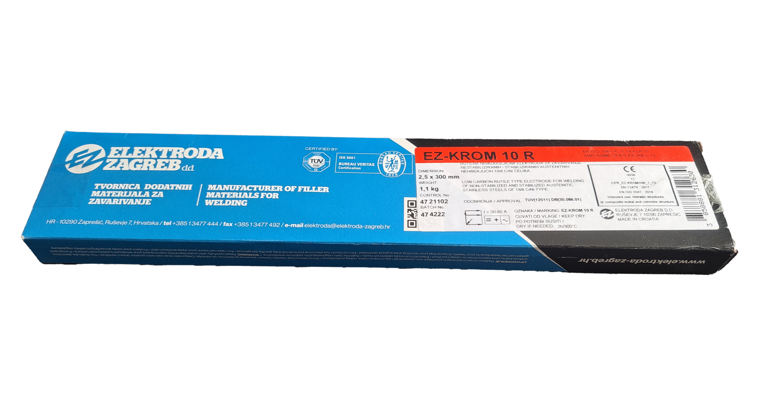 Elektroda za zavarivanje Inoxa (krom) 2.5mm 10 R 6 Elektroda za zavarivanje Inoxa (krom) 2.5mm 10 R